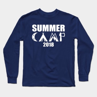 Summer Camp Shirt. Cute Summer Camp Tshirt for Kids, Teens Long Sleeve T-Shirt